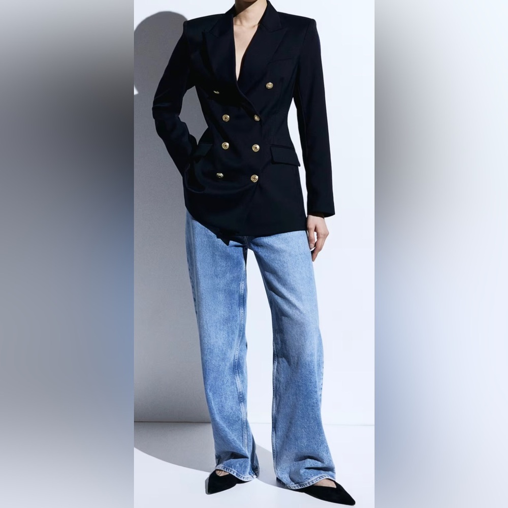 H&M DOUBLE-BREASTED BLAZER